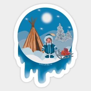 Christmas in the Far North Sticker